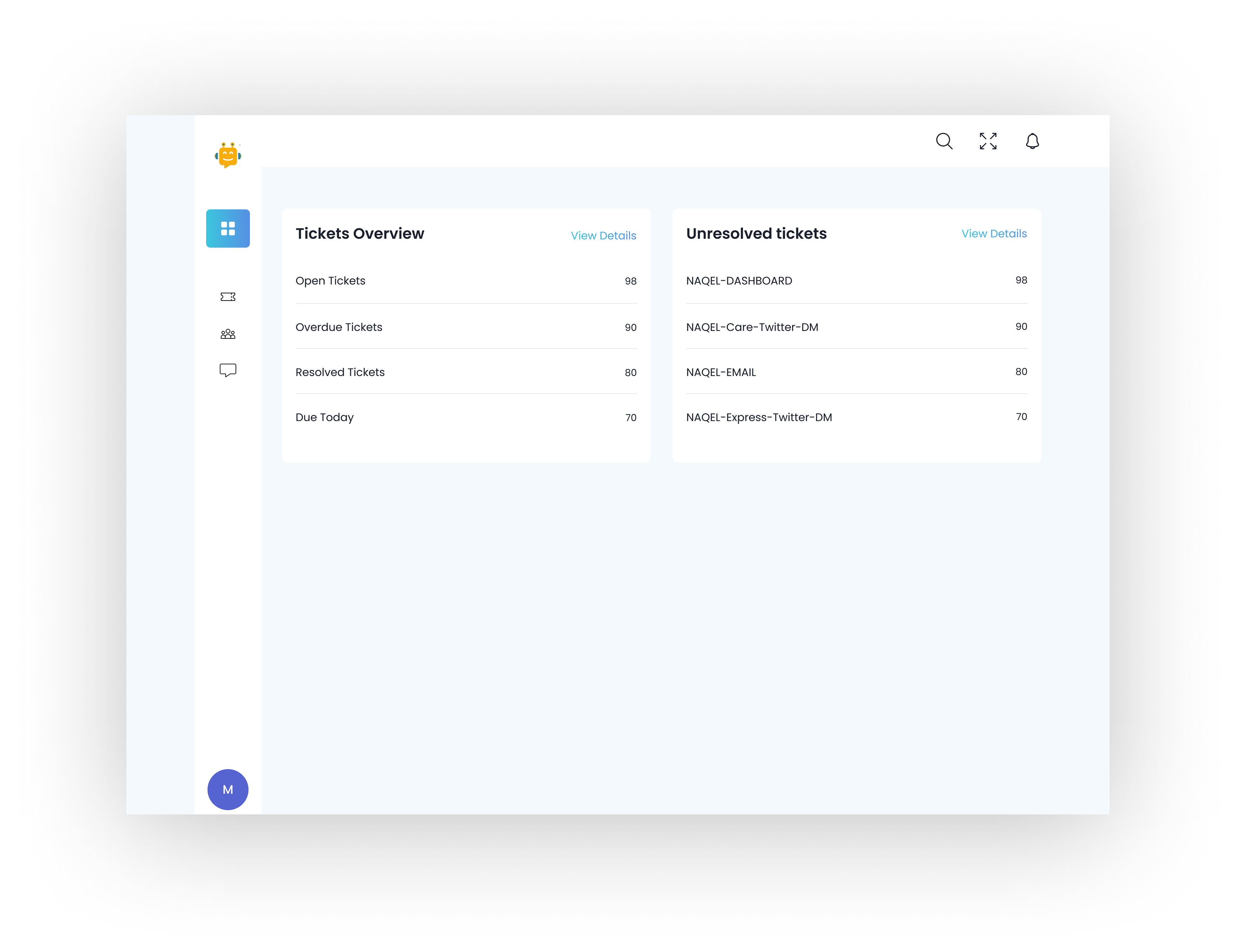 Customer Engagement Web App UI Design - Screen 2