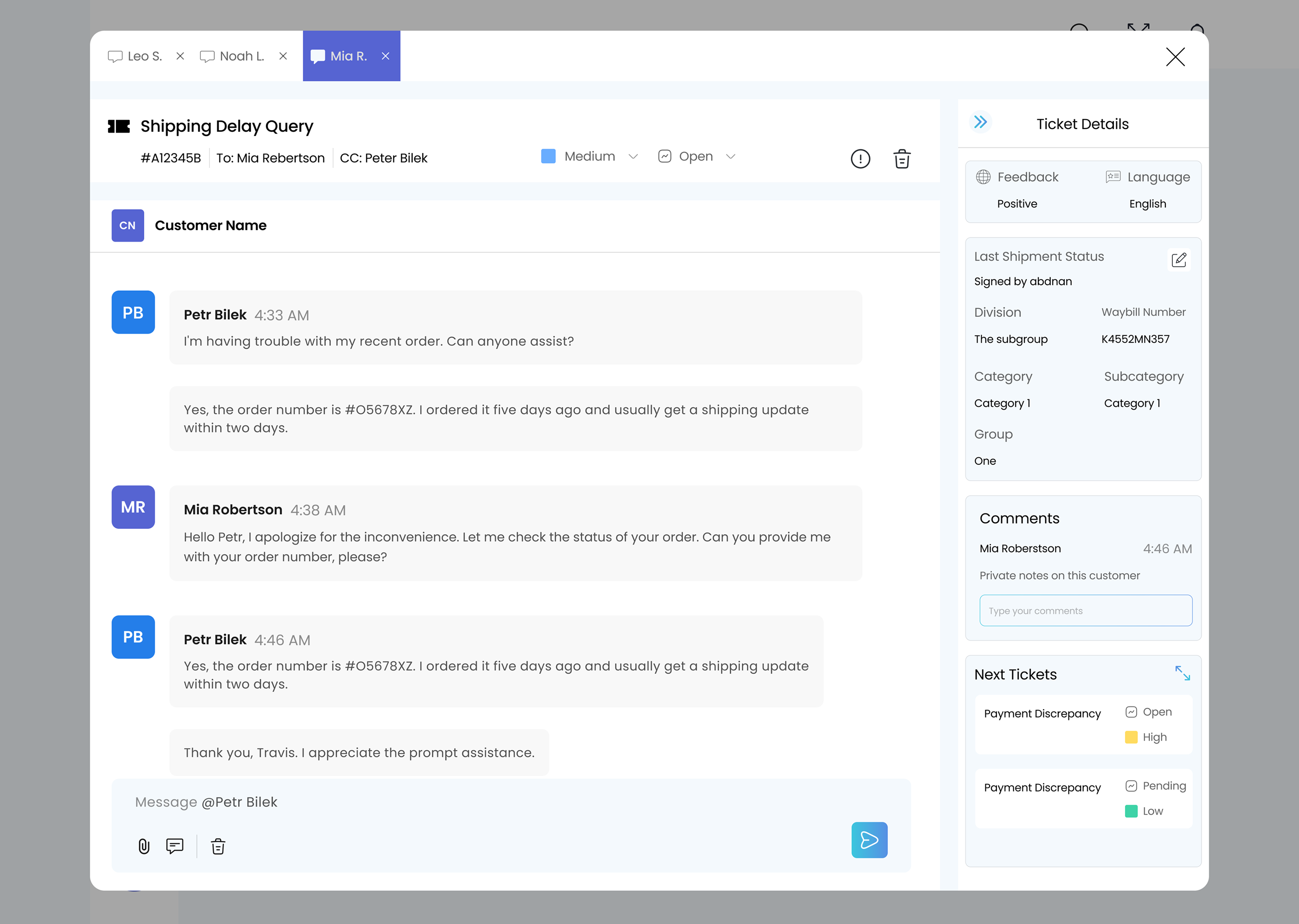 Customer Engagement Web App UI Design - Screen 6