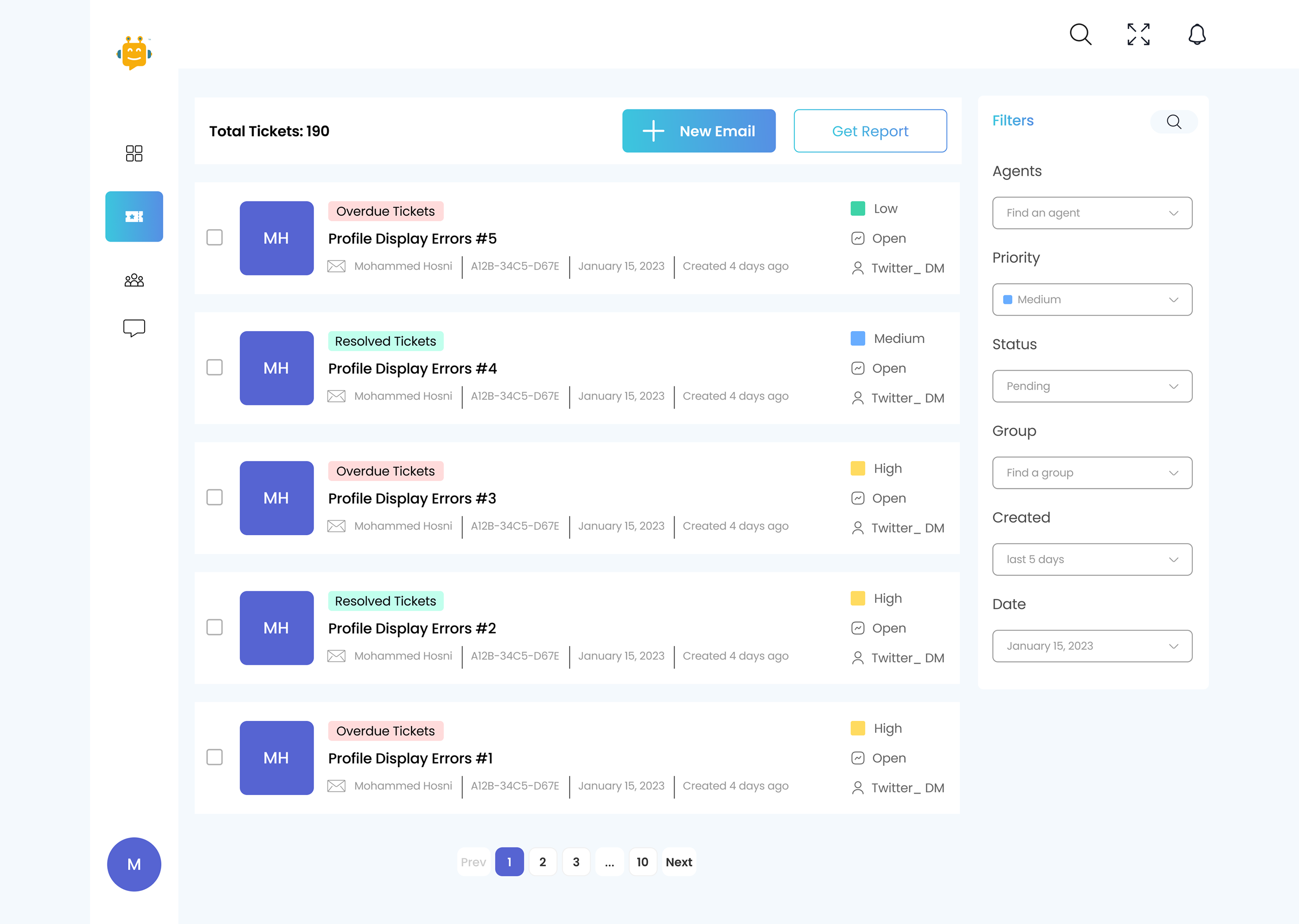 Customer Engagement Web App UI Design - Screen 9
